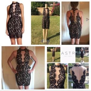 BNWT ASTR the label lace and mesh dress